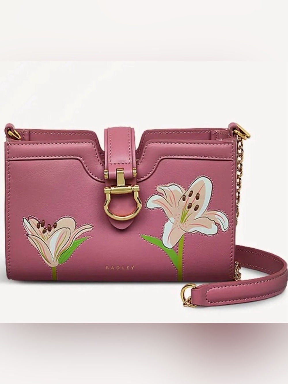 Nwot RADLEY LONDON Kentucky derby Floral Crossbody Bag